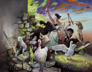 Evolution of Revolution, 2012, Öl/Lwd., 180 x 225 cm