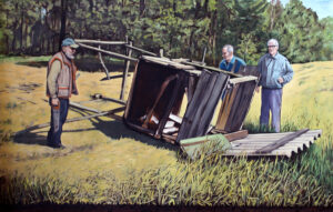 Holz, 2013, Öl/Lwd., 140 x 210 cm