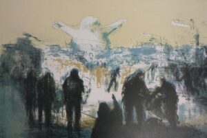 Riot, 2008, Zinkografie, 50 x 70 cm